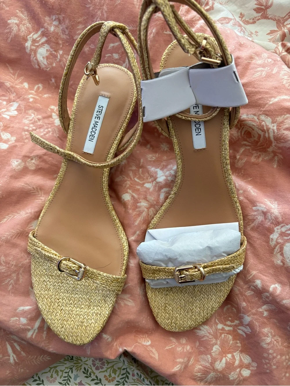 Steve Madden Raffia Wedge Sandals